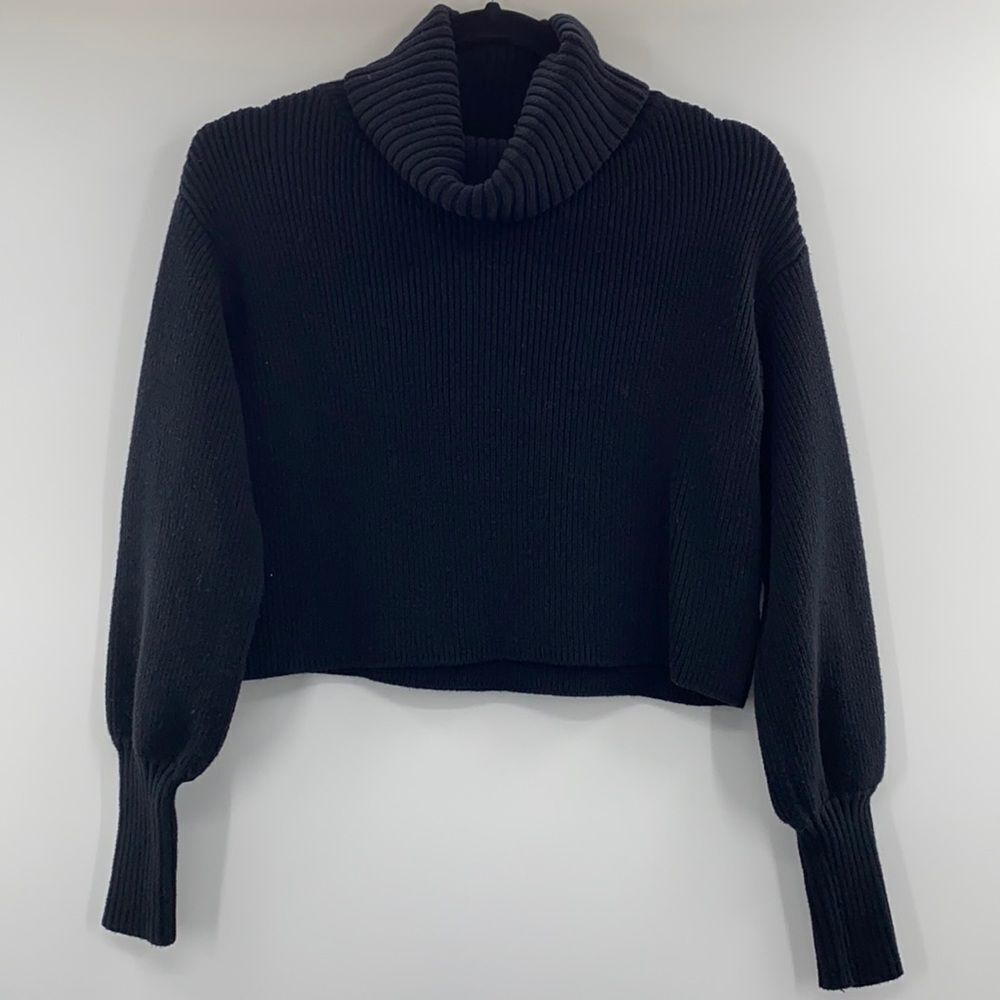 3For$20 Wild Fable Black Crop Cowl Sweater s: S